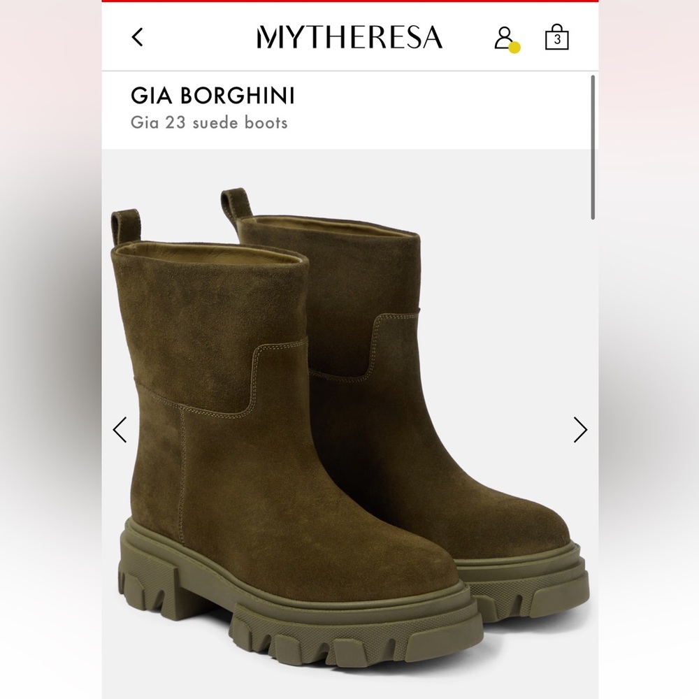 Gia Borghini lug sole boots